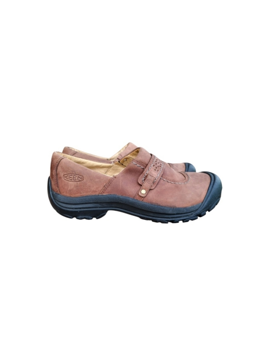 Keen Leather Kaci II Slip On Casual Trail Hike Walk Outdoor Shoe Brown Women 10